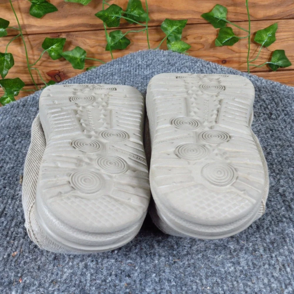 Skechers Melson-Raymon Kids‎ Textile Slip-On Casual Shoes Size 3 Beige Comfort
